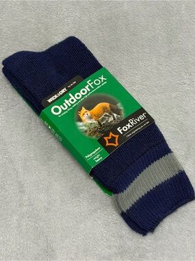 NEW Fox River Outdoor Fox Wick Dry Heavyweight Tundra Crew Socks USA Men’s 9-12